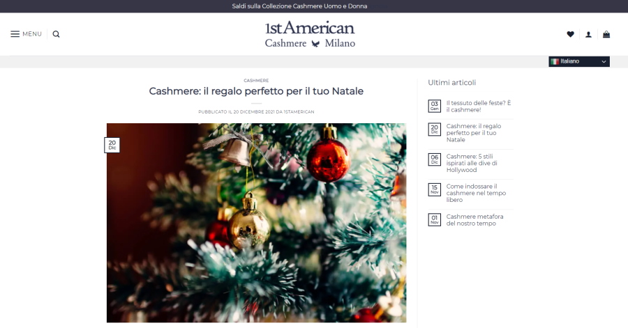 1stAmerican Cashmere Outlet Milano