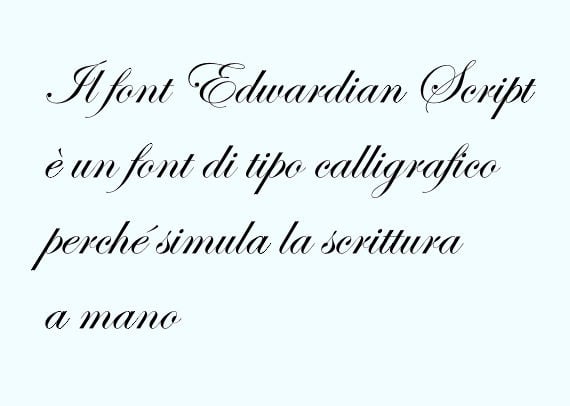 Font calligrafico